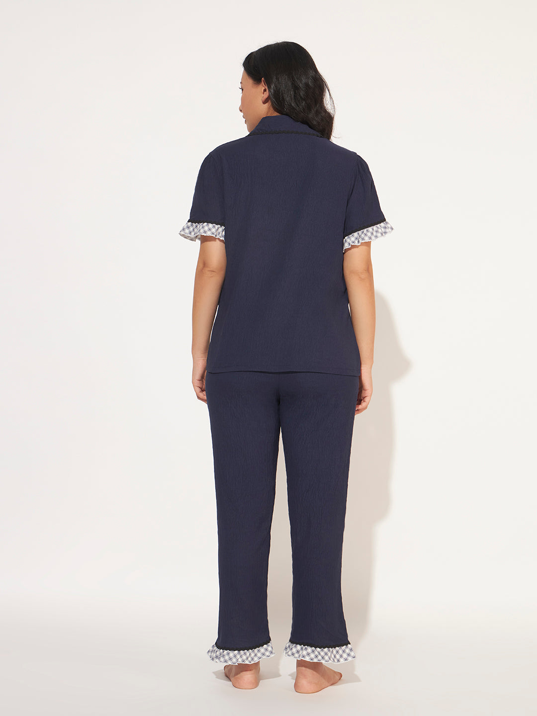 CUTE KOREAN LOUNGE SET DARK BLUE
