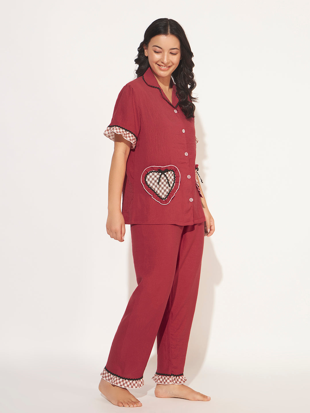 CUTE KOREAN LOUNGE SET RED