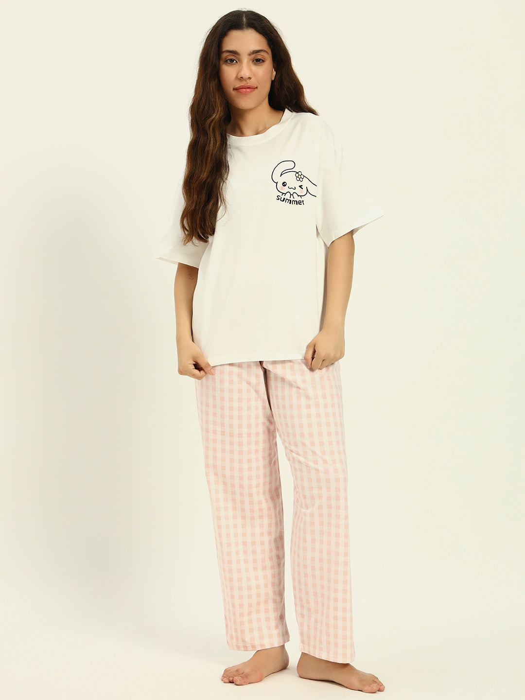 The Cozy Pj Set White