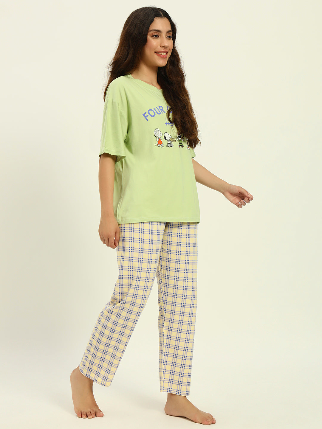 The Cozy Pj Set Mint Green