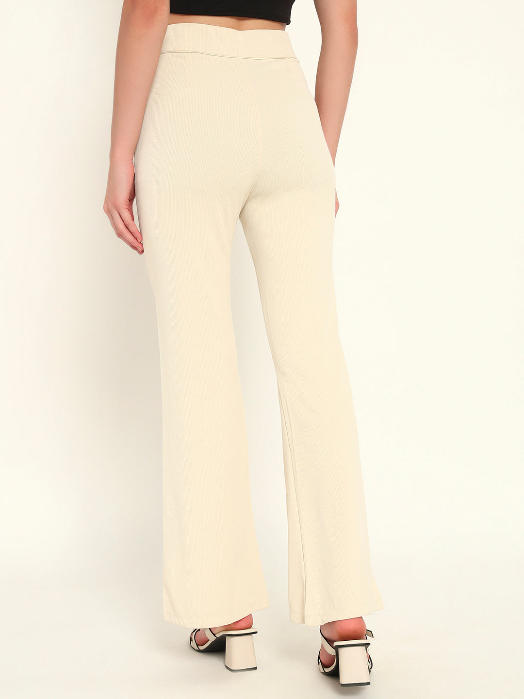 Women's Formal Boot cut trousers Beige
