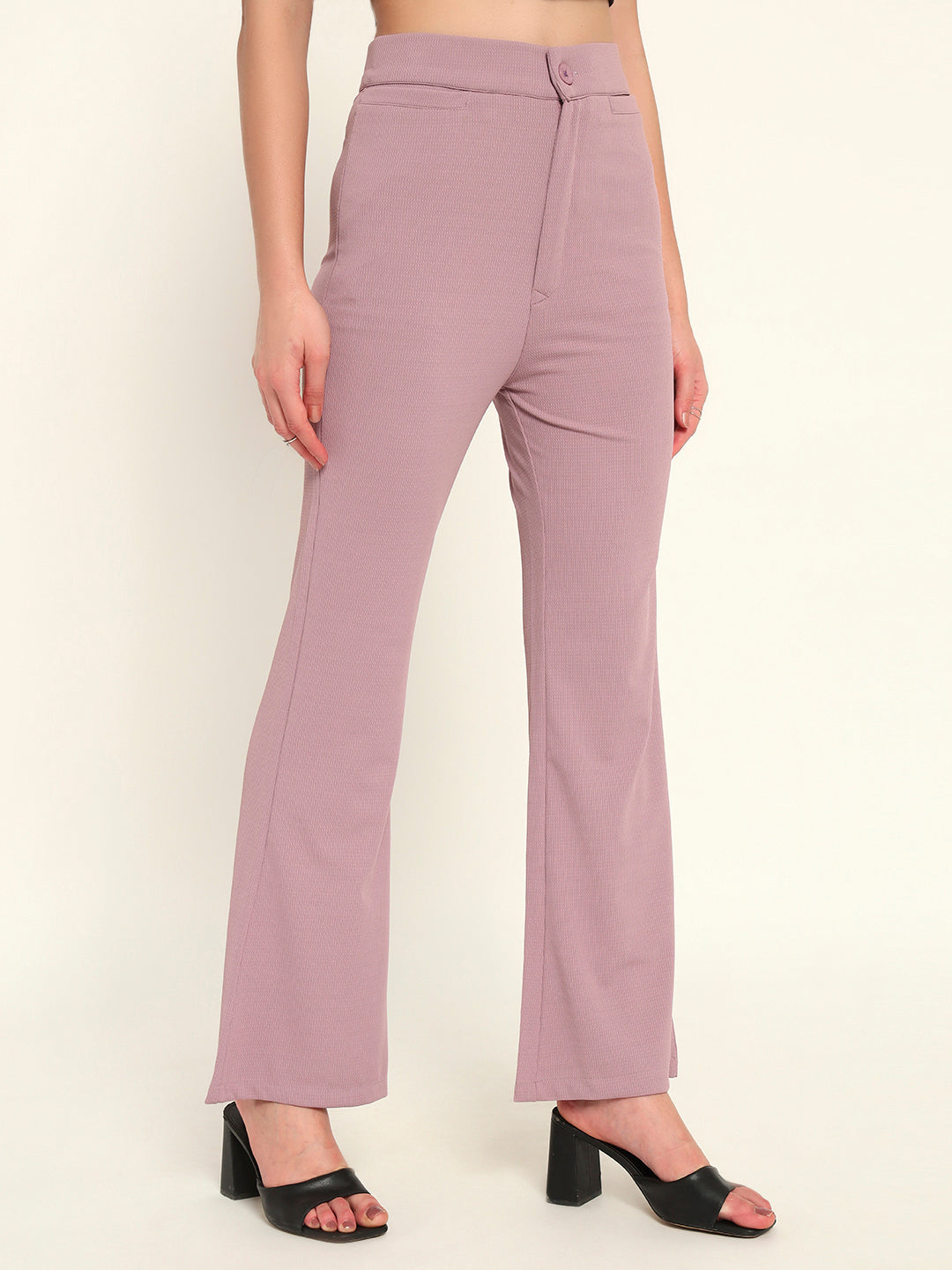 Women's Formal Boot cut trousers Onion Pink