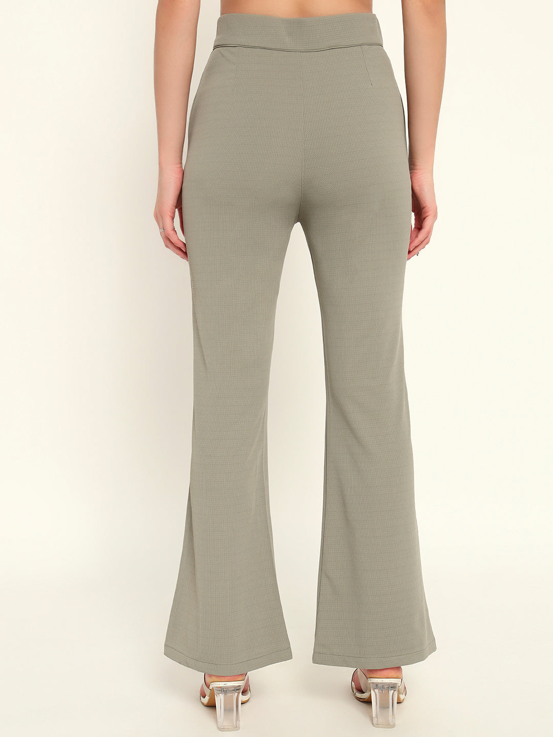 Women's Formal Boot cut trousers Sage Green