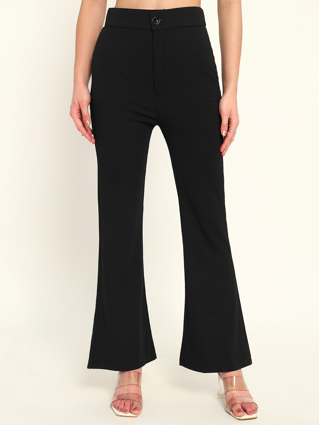 Women's Formal Boot cut trousers Black