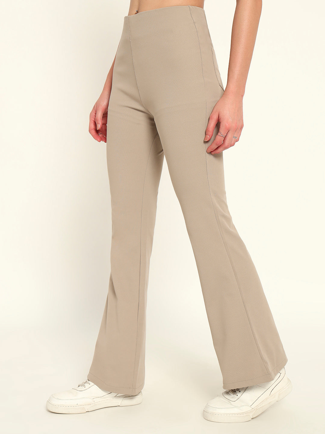 Everyday Bootcut pants-Beige