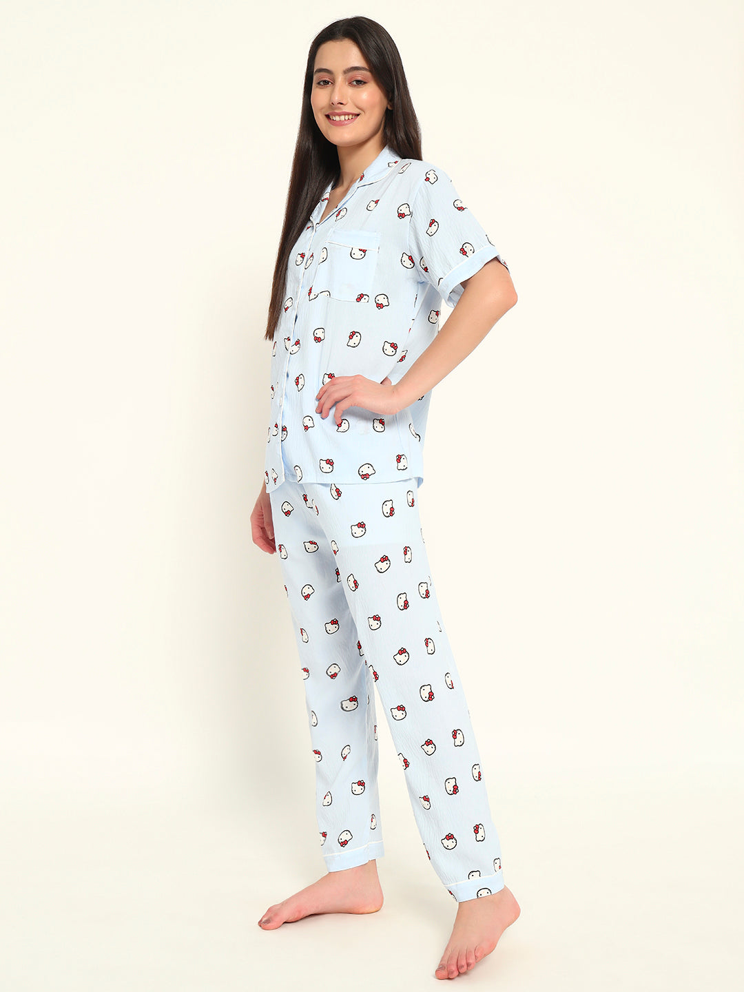 3 pc Korean Night suit Set-Panda