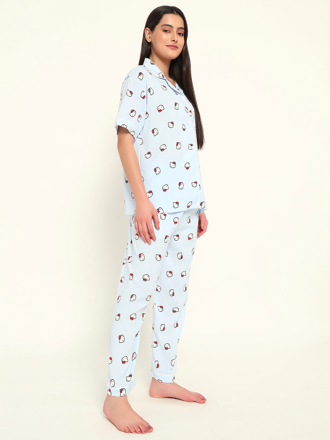 3 pc Korean Night suit Set-Panda