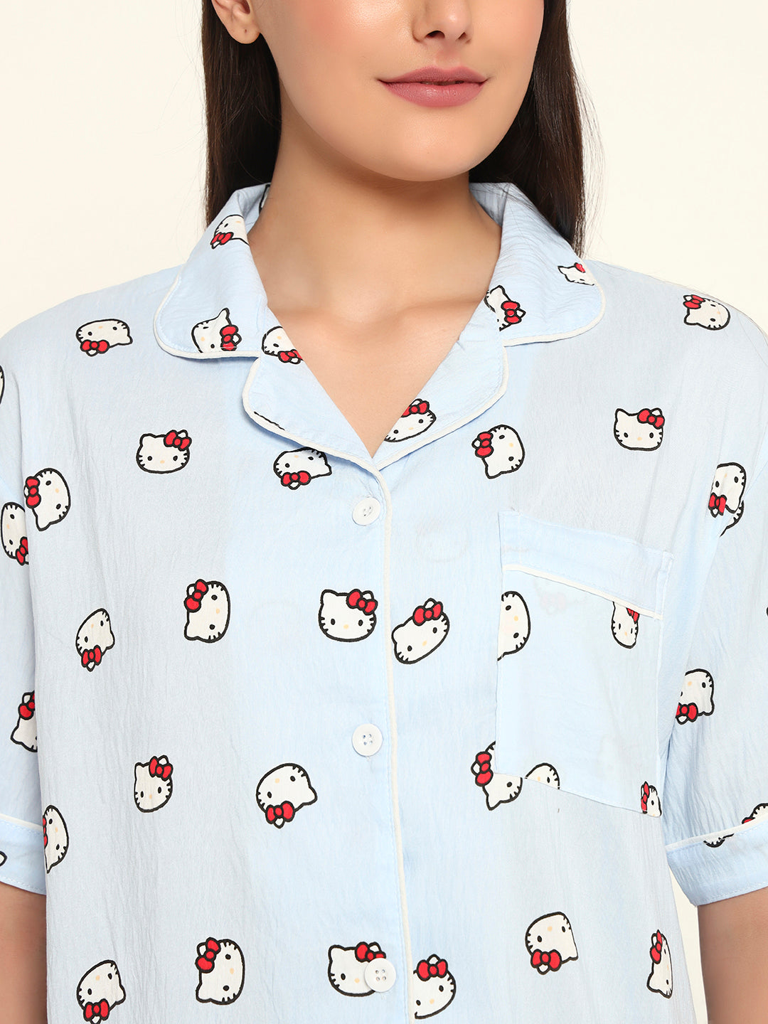 3 pc Korean Night suit Set-Panda