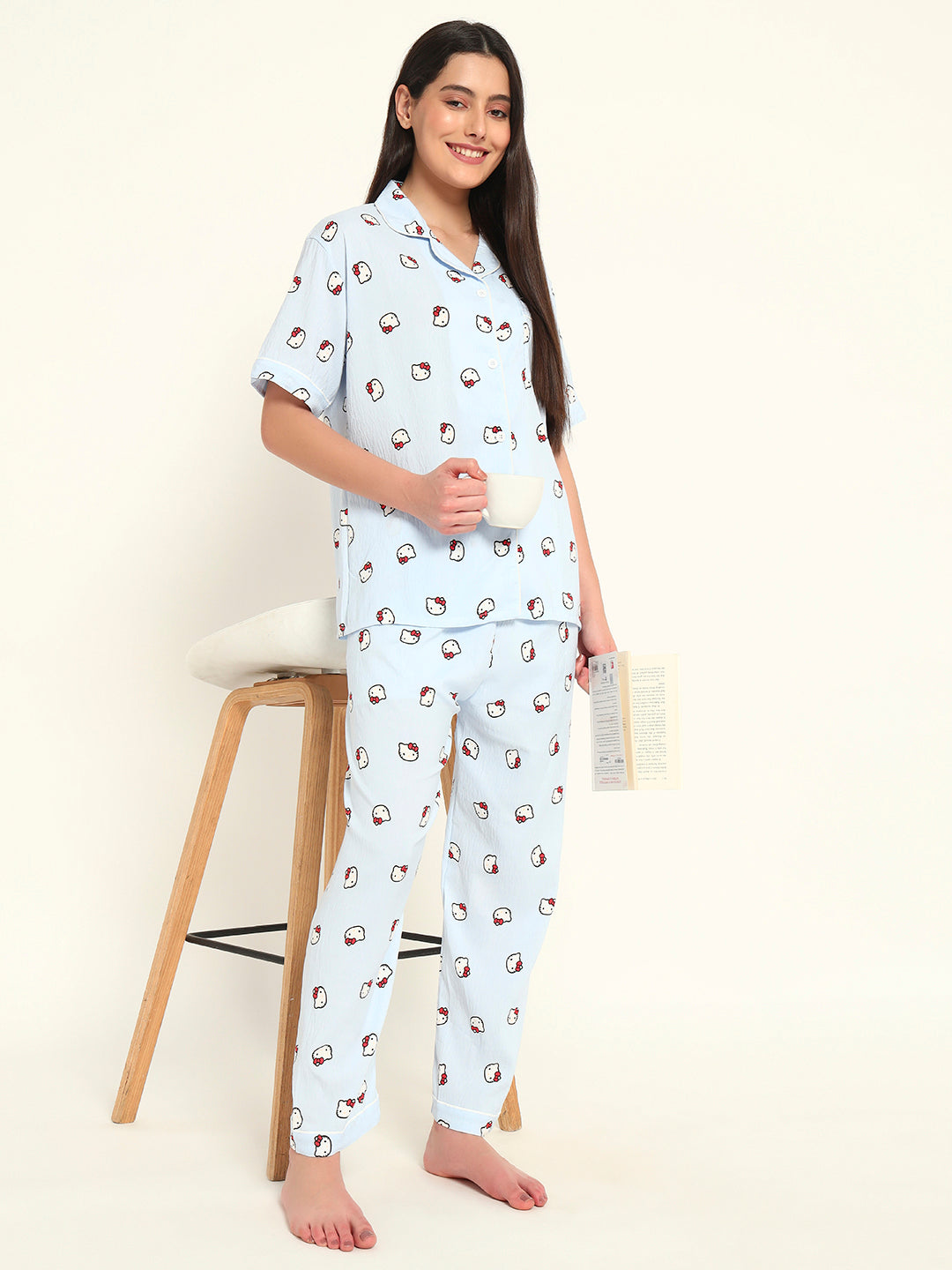 3 pc Korean Night suit Set-Panda