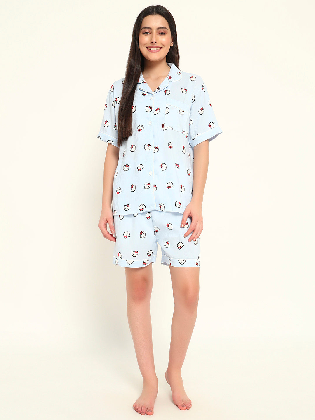 3 pc Korean Night suit Set-Panda