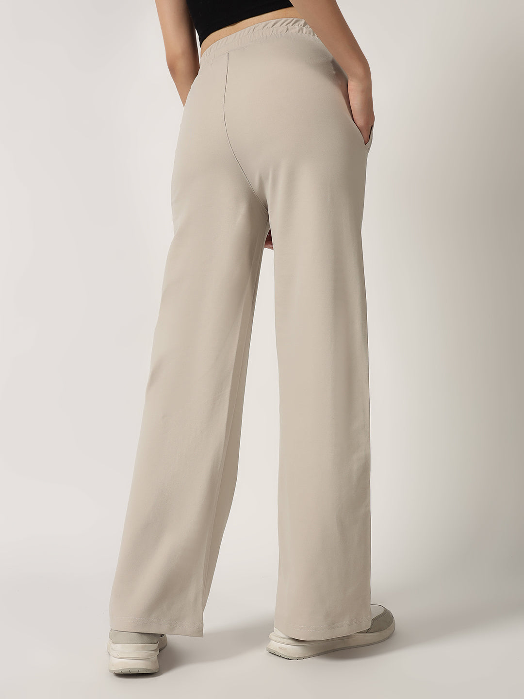STRAIGHTFIT COTTON LOWER-BEIGE