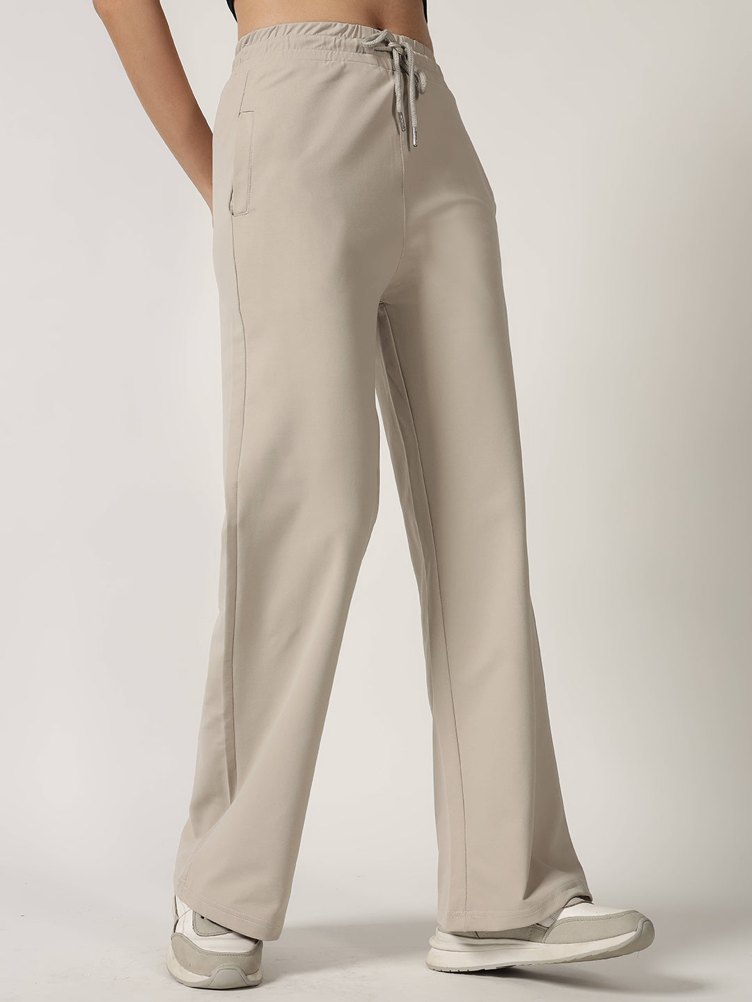 STRAIGHTFIT COTTON LOWER-BEIGE