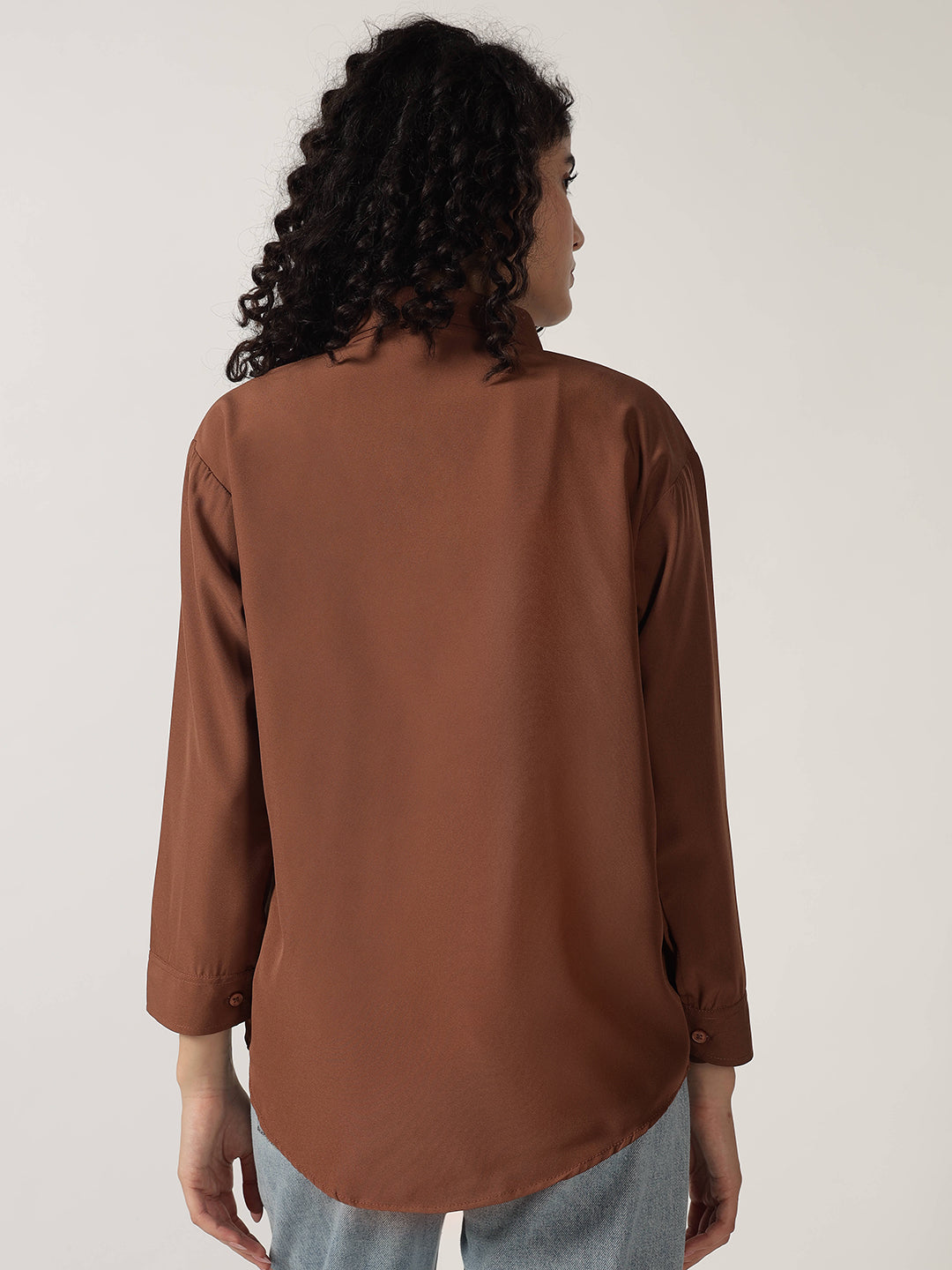 KOREAN FORMAL SHIRT-LIGHT BROWN