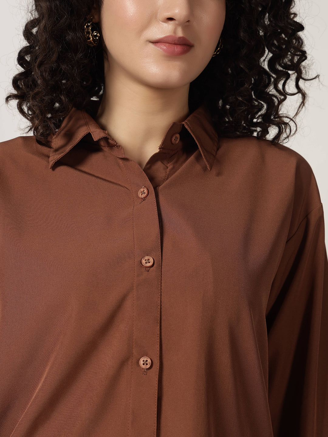 KOREAN FORMAL SHIRT-LIGHT BROWN
