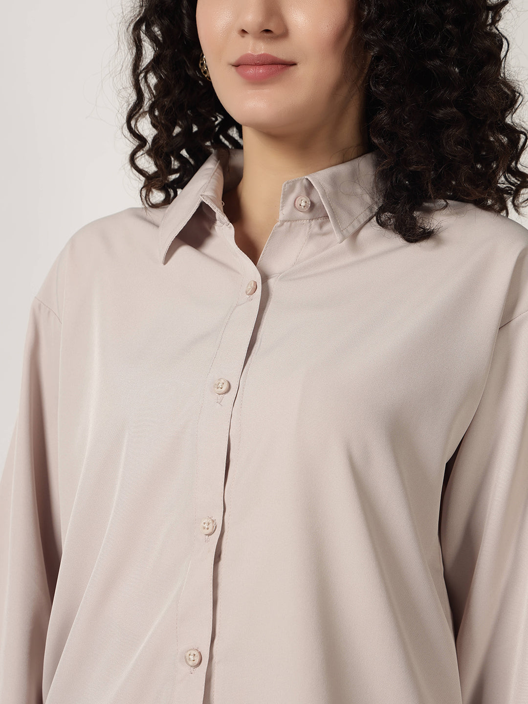 KOREAN FORMAL SHIRT-CREAM