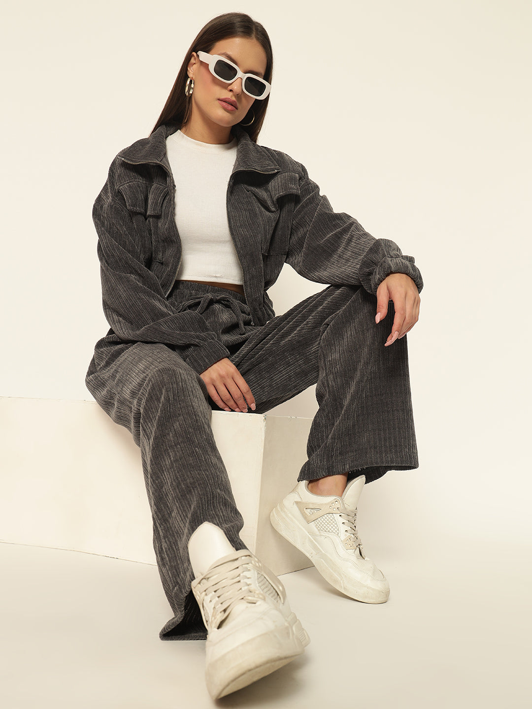 UTILITY WOOLEN COORD GREY