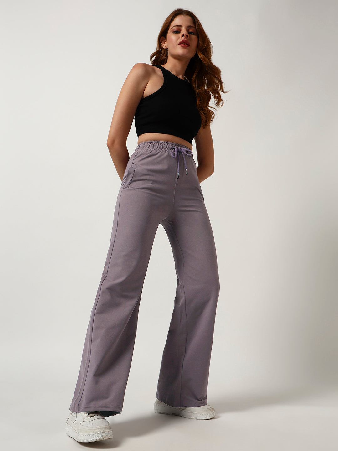 STRAIGHTFIT COTTON LOWER-LILAC