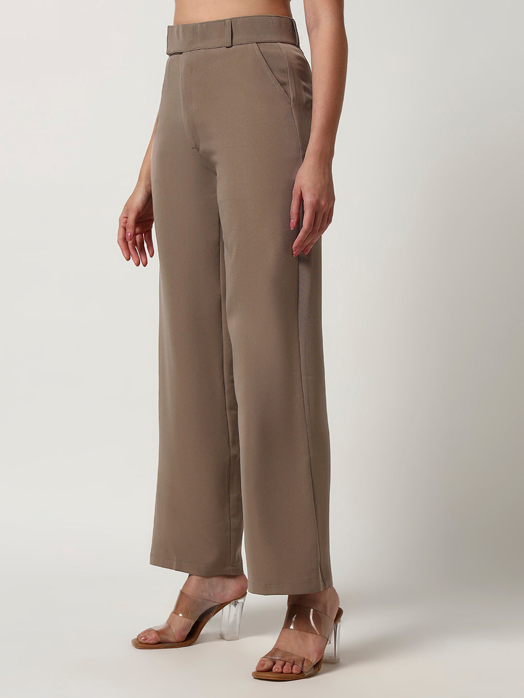 THE VINTAGE KOREAN PANTS-LIGHT BROWN