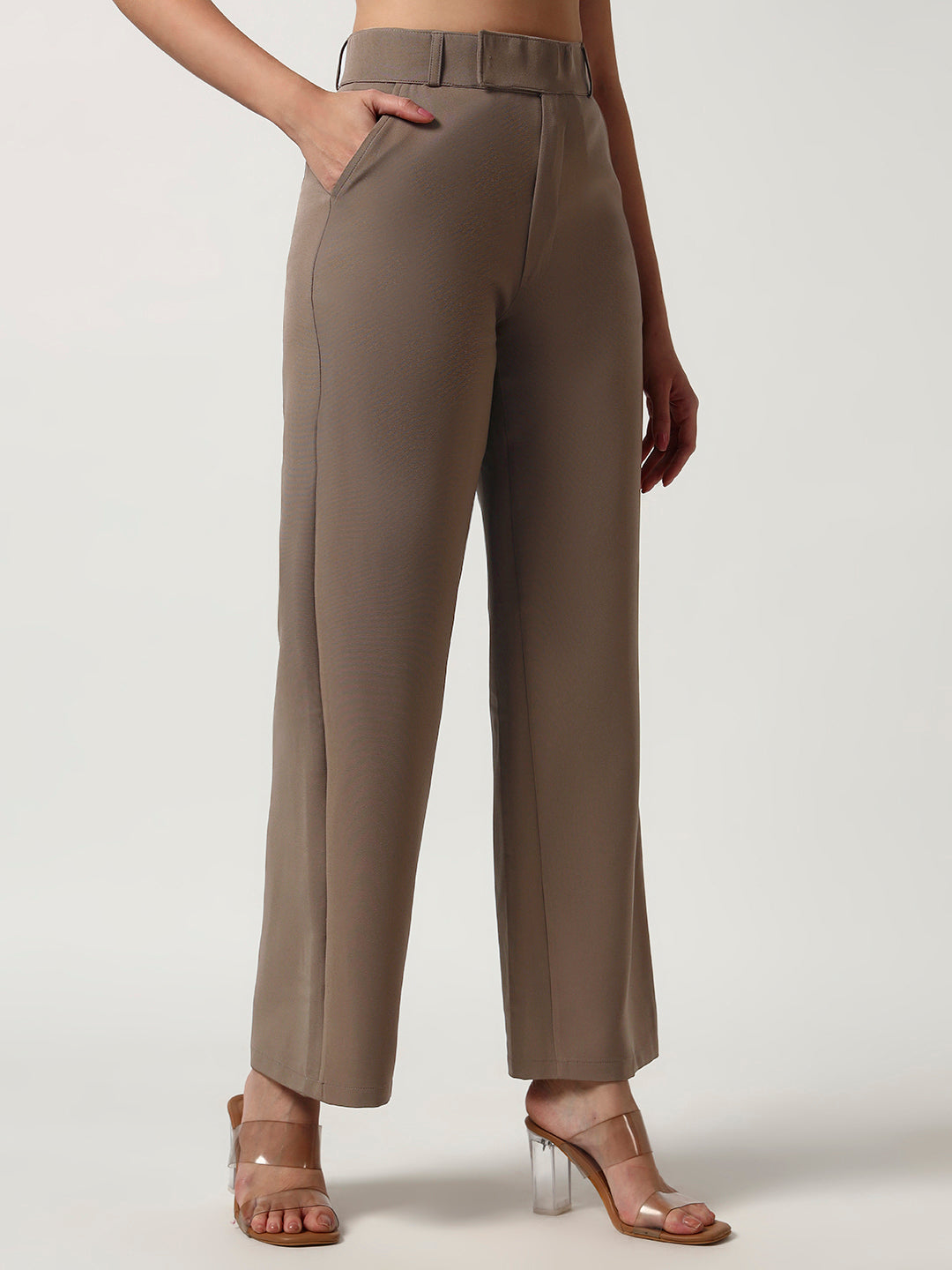 THE VINTAGE KOREAN PANTS-LIGHT BROWN