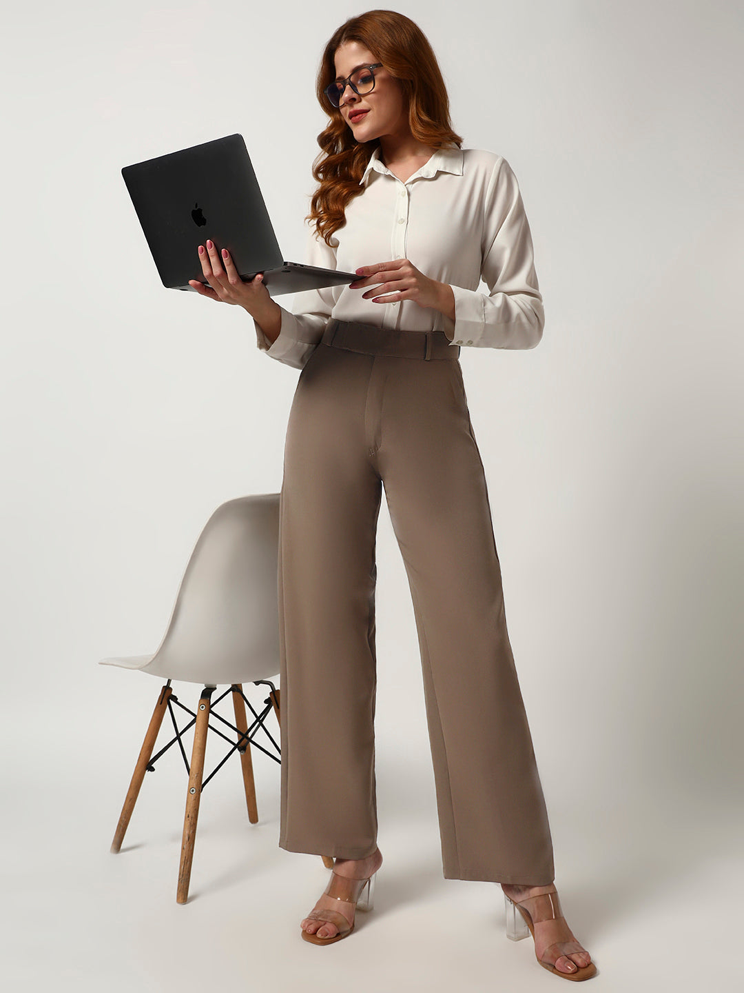 THE VINTAGE KOREAN PANTS-LIGHT BROWN