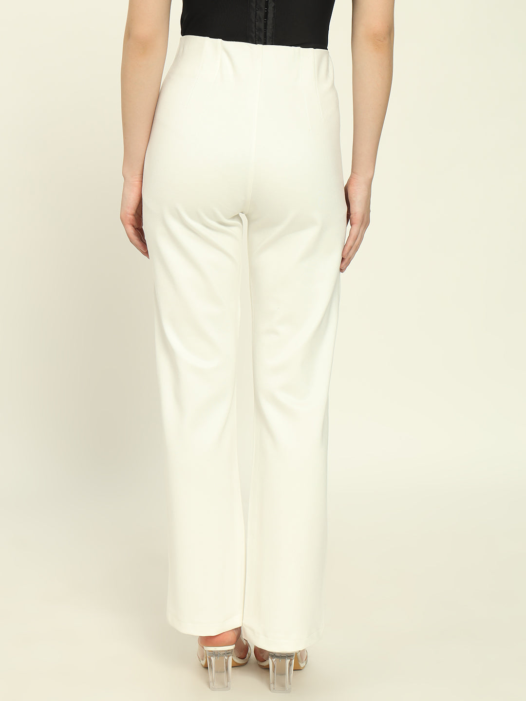 PREMIUM PLEATED PANTS-WHITE