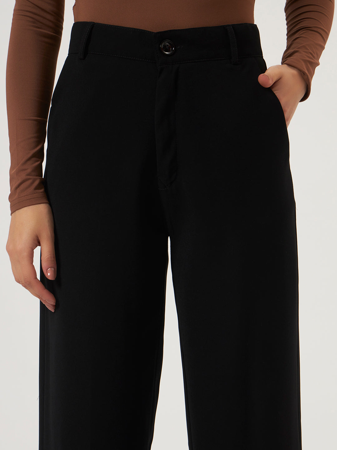 PINTERESTY JAPANESE TROUSER WITH BELT - BLACK