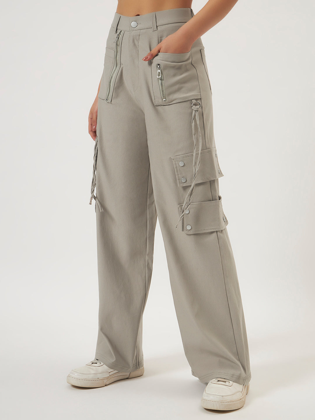 UTILITY STRAIGHT FIT CARGO LIGHT GREY