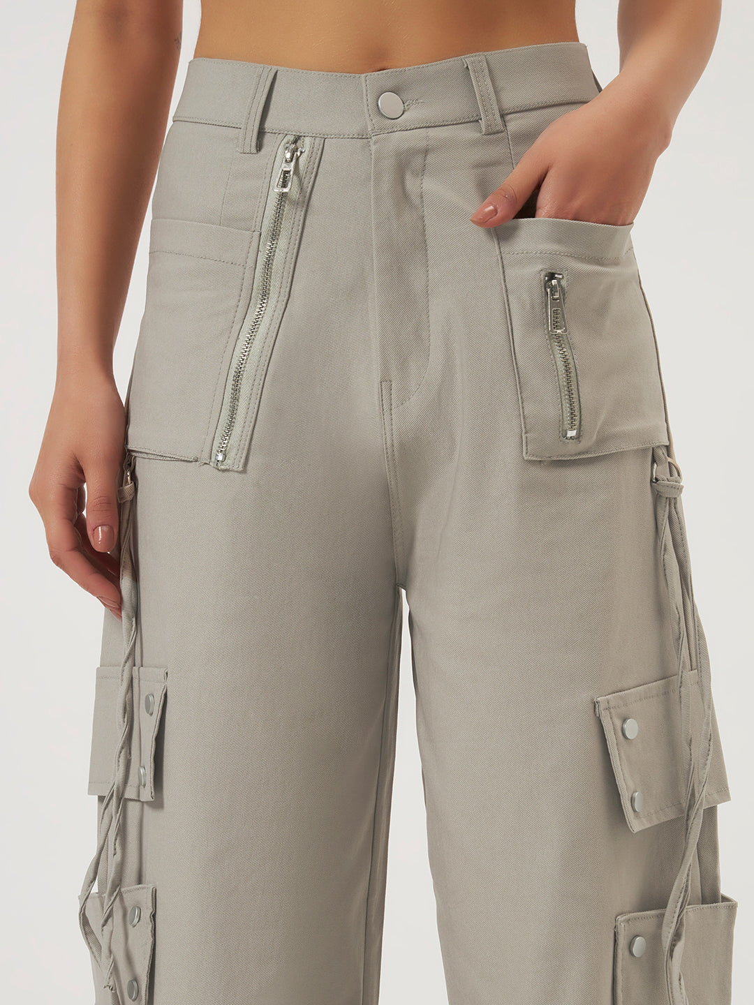 UTILITY STRAIGHT FIT CARGO LIGHT GREY