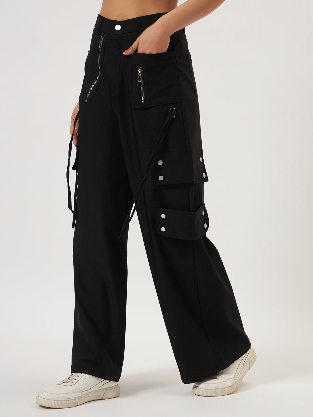 UTILITY STRAIGHT FIT CARGO BLACK