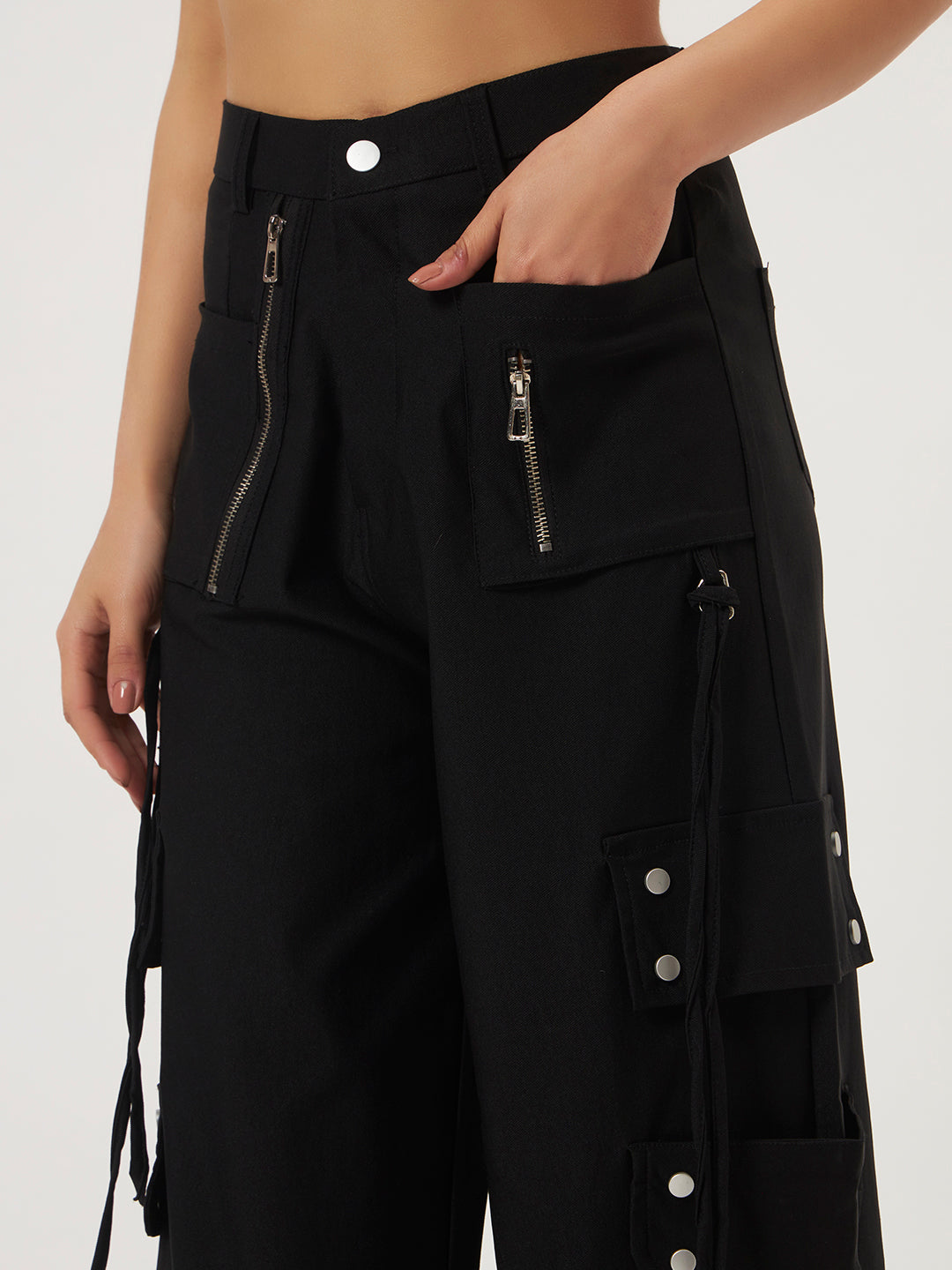 UTILITY STRAIGHT FIT CARGO BLACK