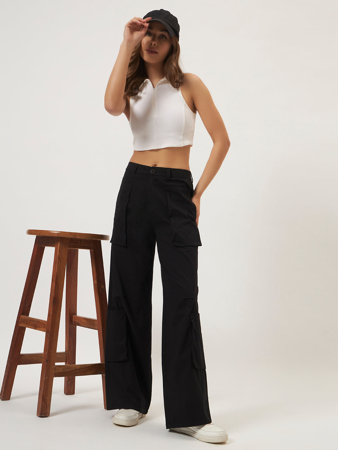 SIDECHICS NOMAD PAPER COTTON CARGO BLACK