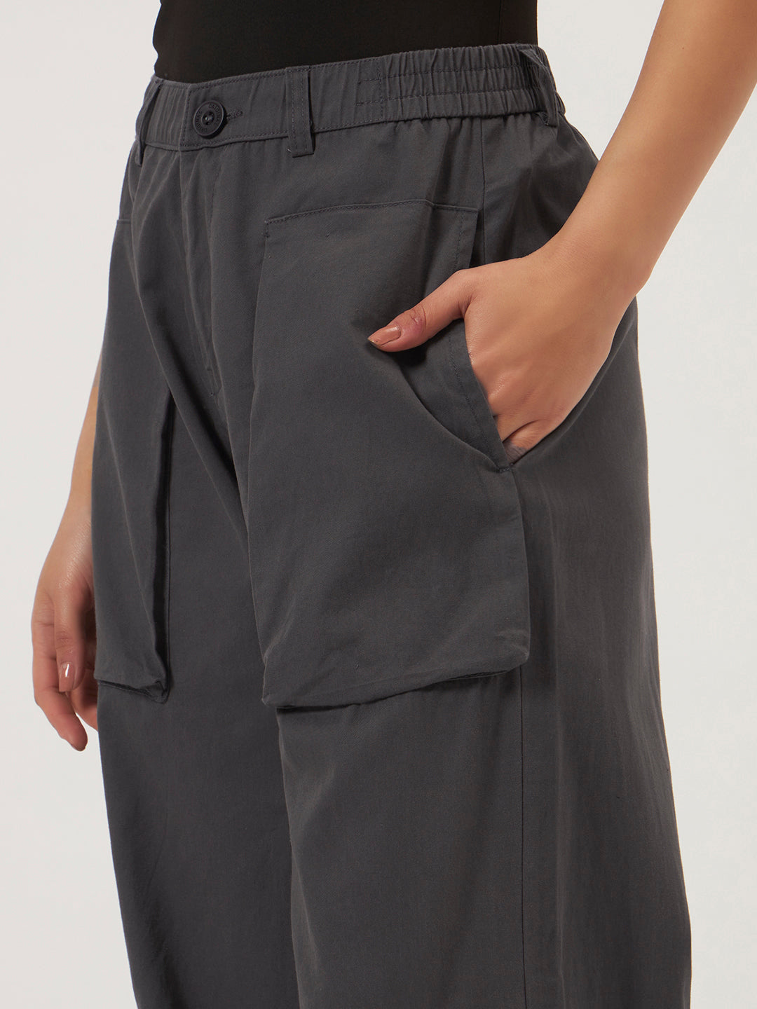 SIDECHICS NOMAD PAPER COTTON CARGO DAARK GREY