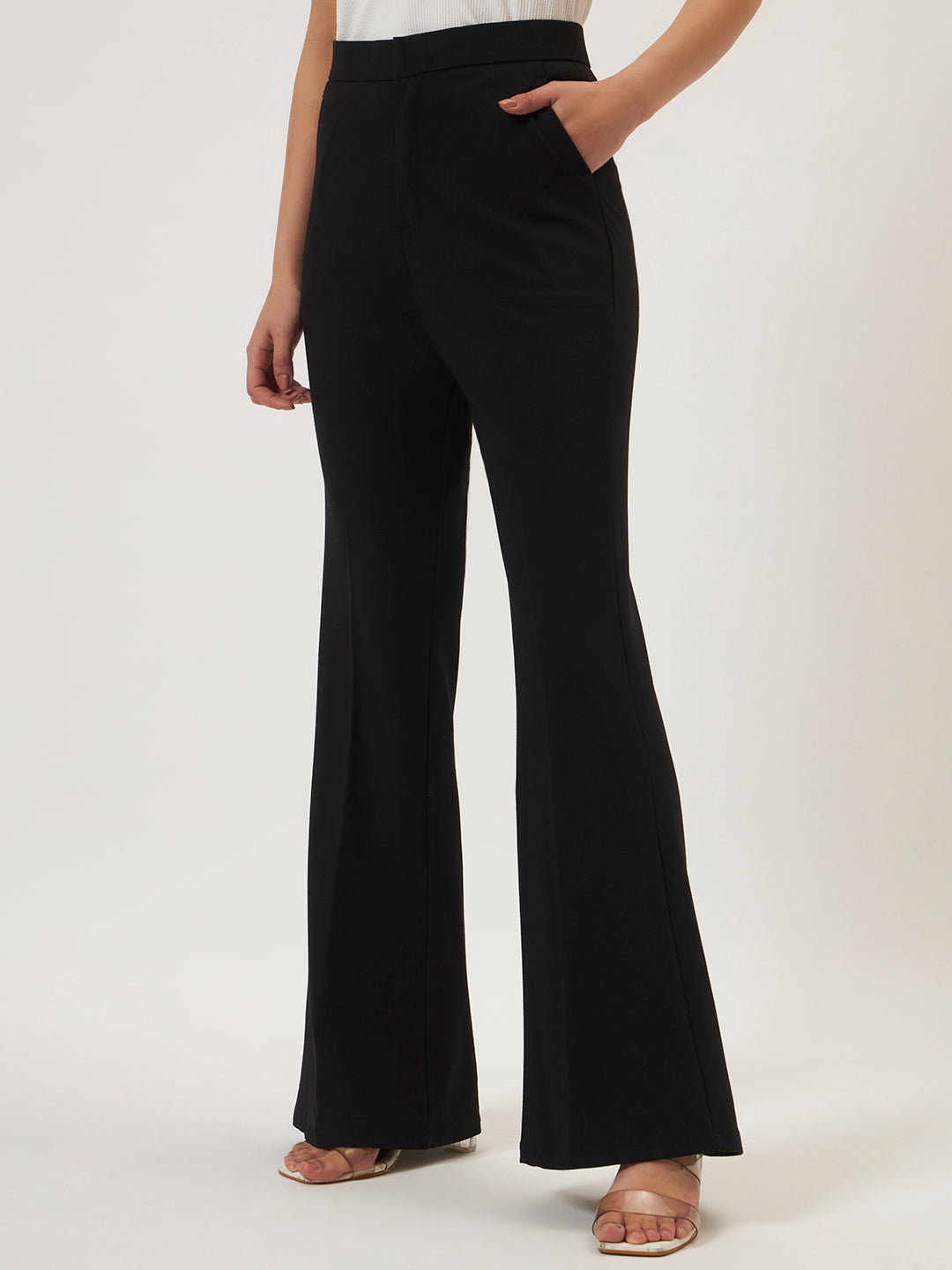 FLEXI FLARE PANTS BLACK