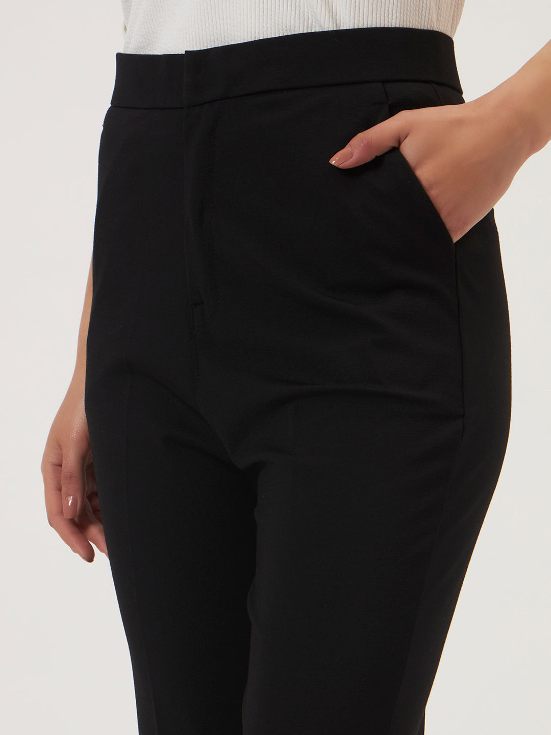 FLEXI FLARE PANTS BLACK