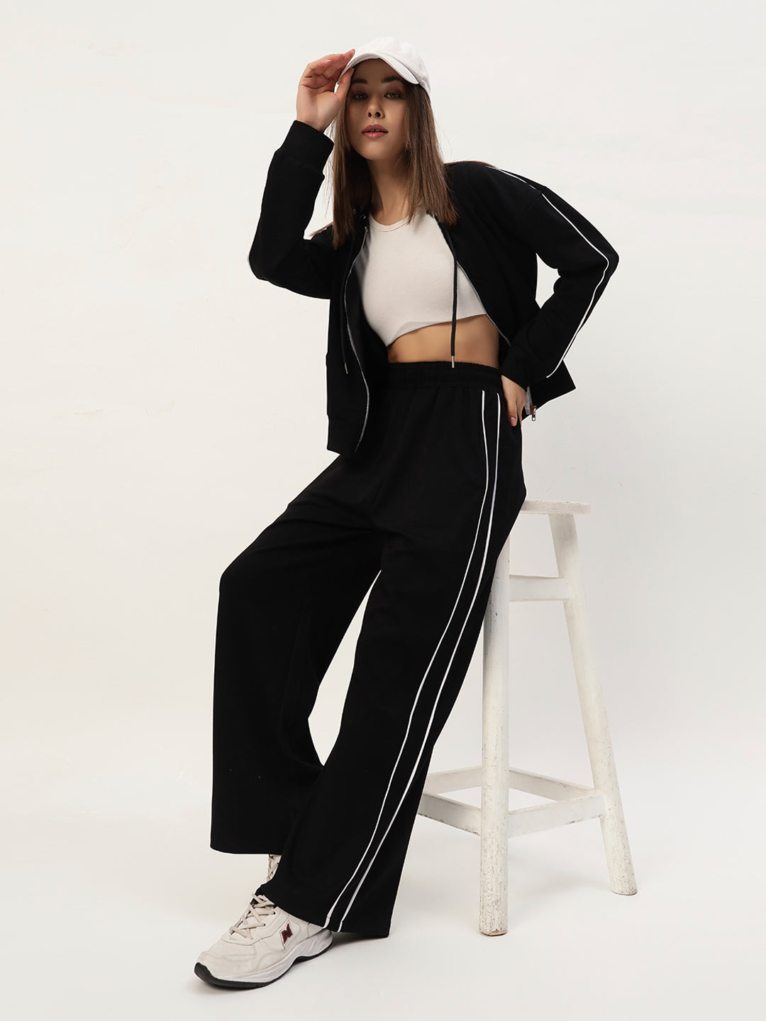 COMFY STREET CO ORD SET BLACK