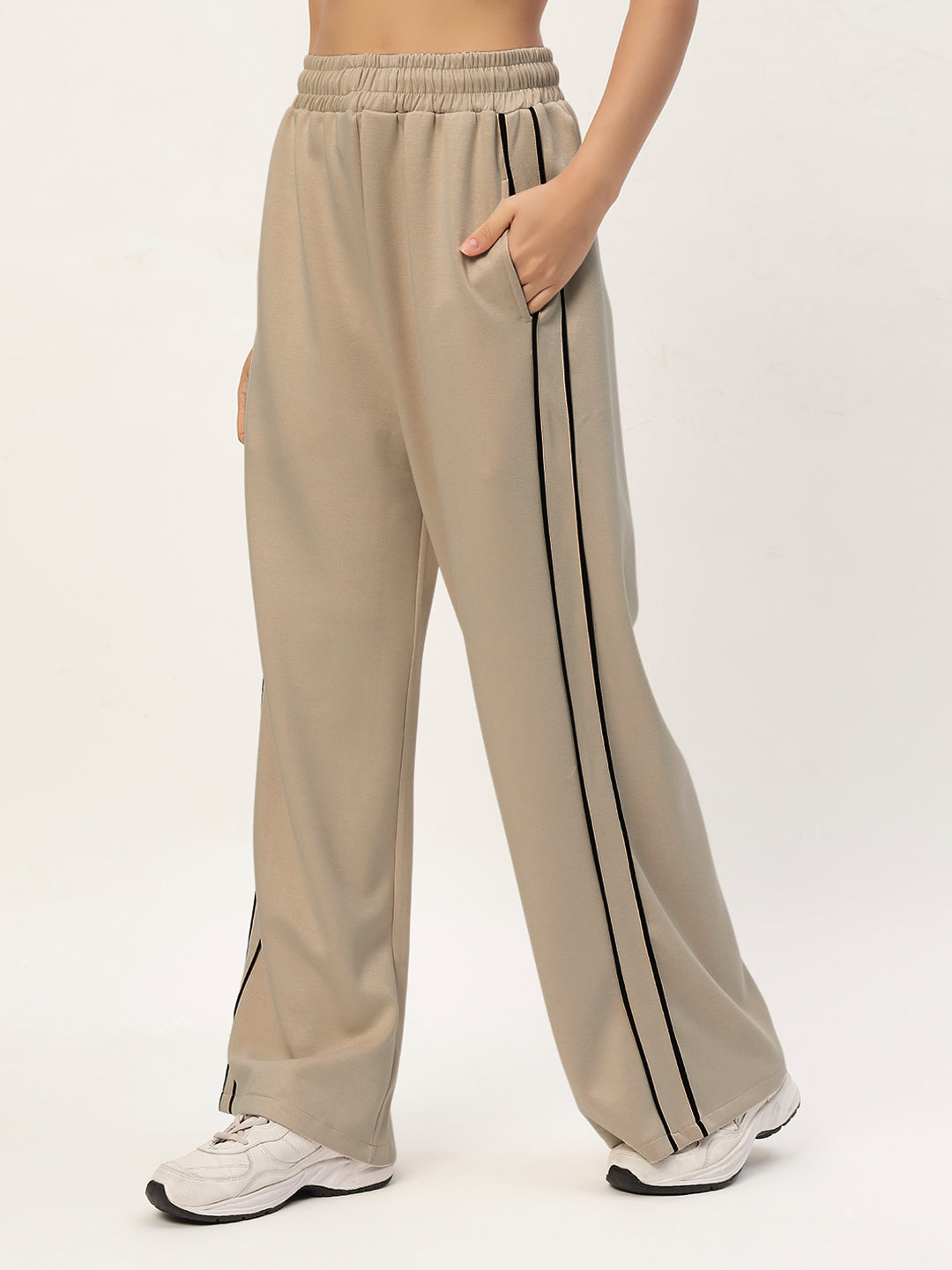 COMFY STREET CO ORD SET GREIGE