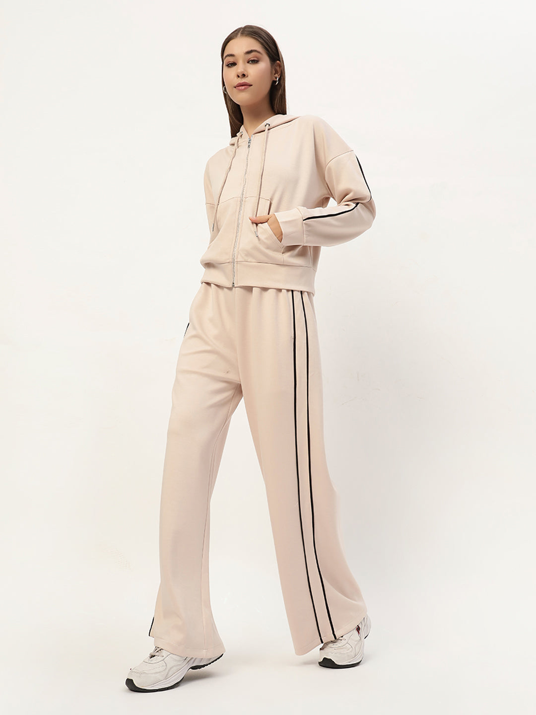 COMFY STREET CO ORD SET BEIGE