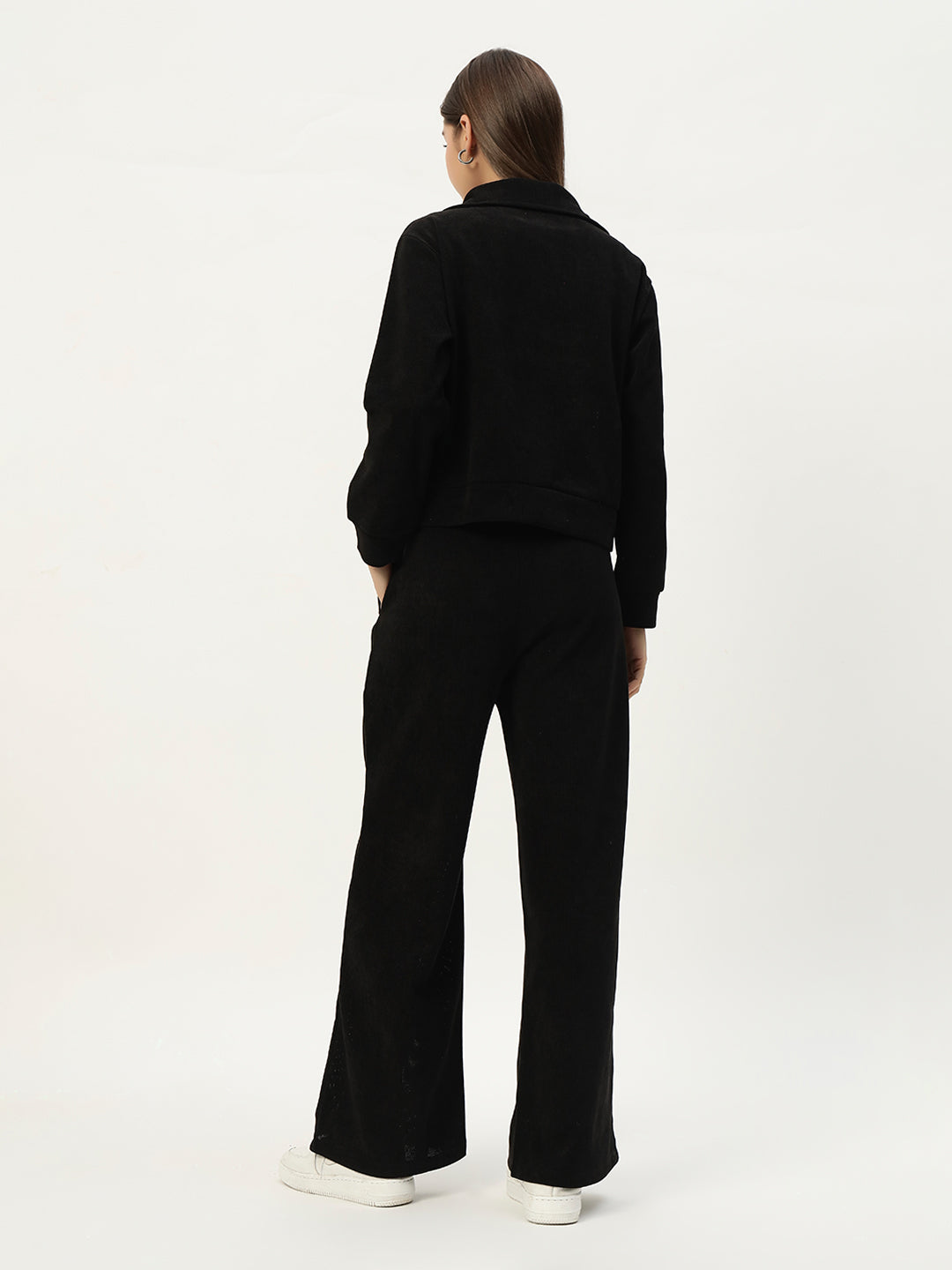 EVERYDAY WOOLEN CO ORD SET BLACK