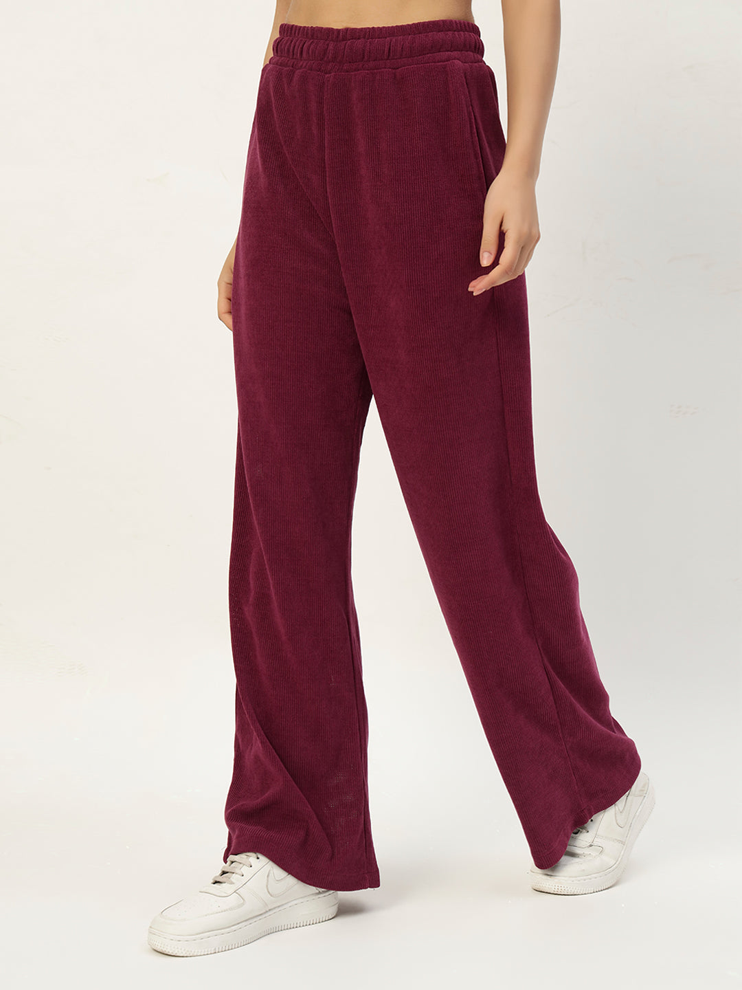 EVERYDAY WOOLEN CO ORD SET MAGENTA