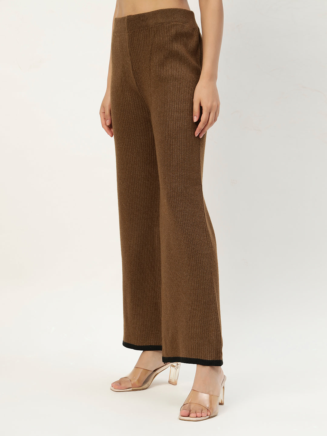 URBAN WOOLEN COORD SET BROWN