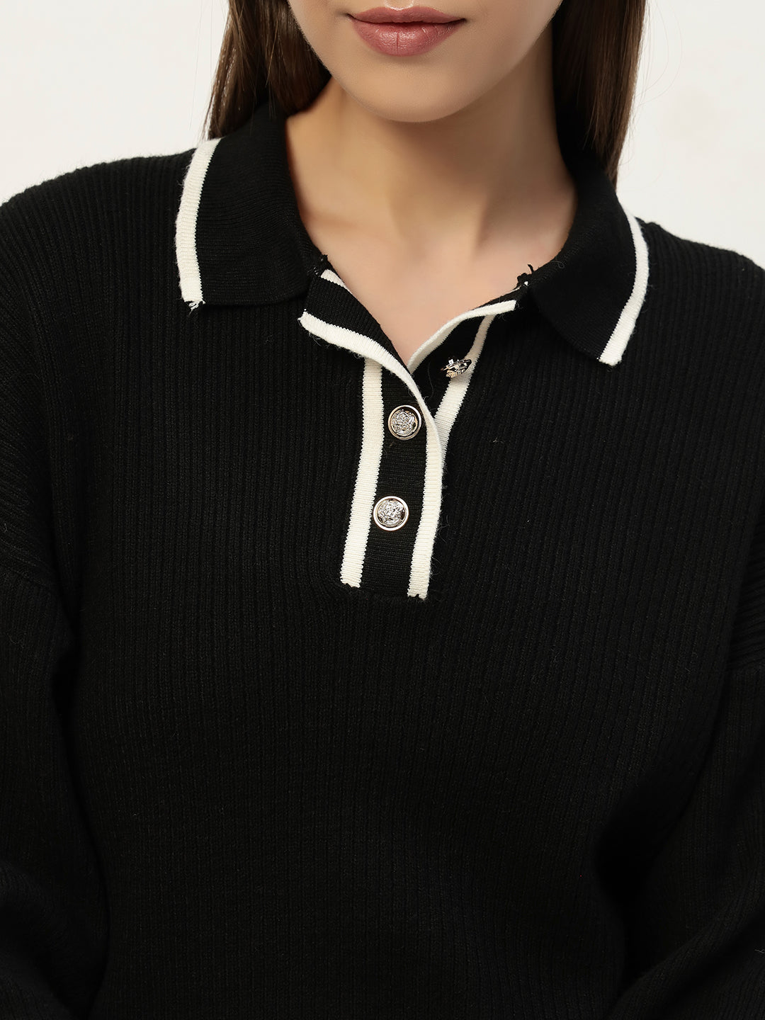 URBAN WOOLEN COORD SET BLACK