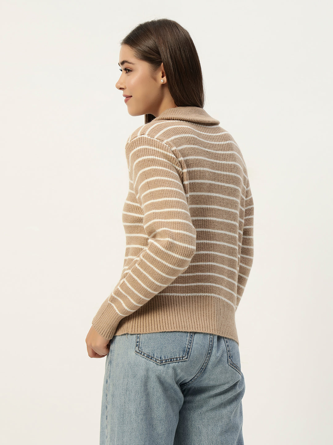 BEIGE STRIPED JUMPER