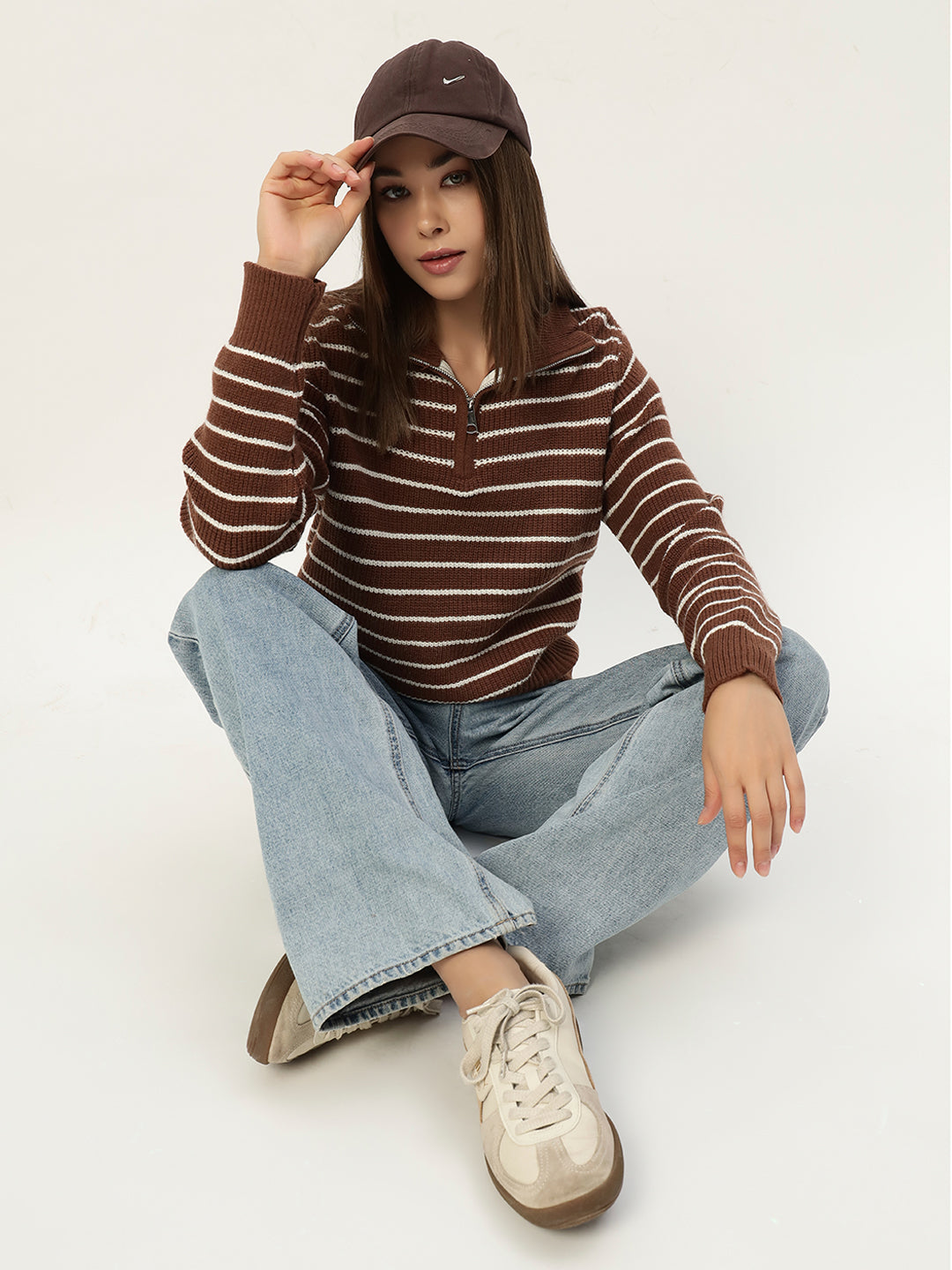 BROWN STRIPED JUMPER