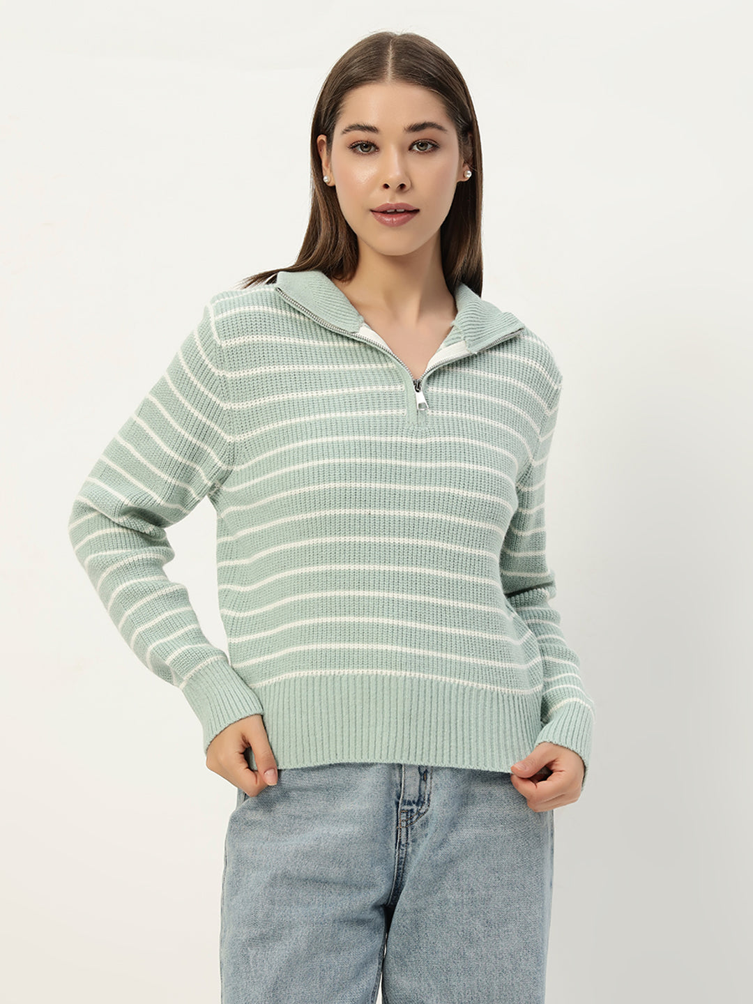 MINT STRIPED JUMPER