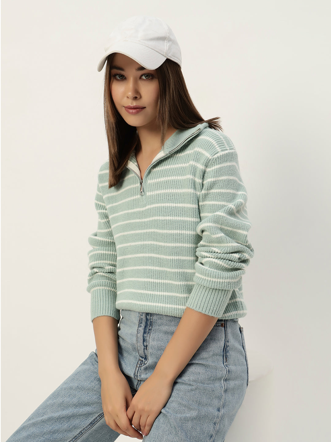 MINT STRIPED JUMPER