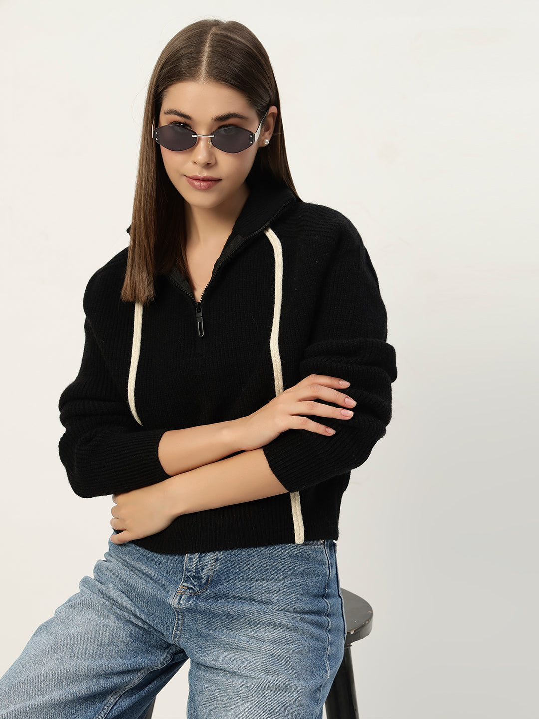 PREMIUM KNIT BLACK JUMPER