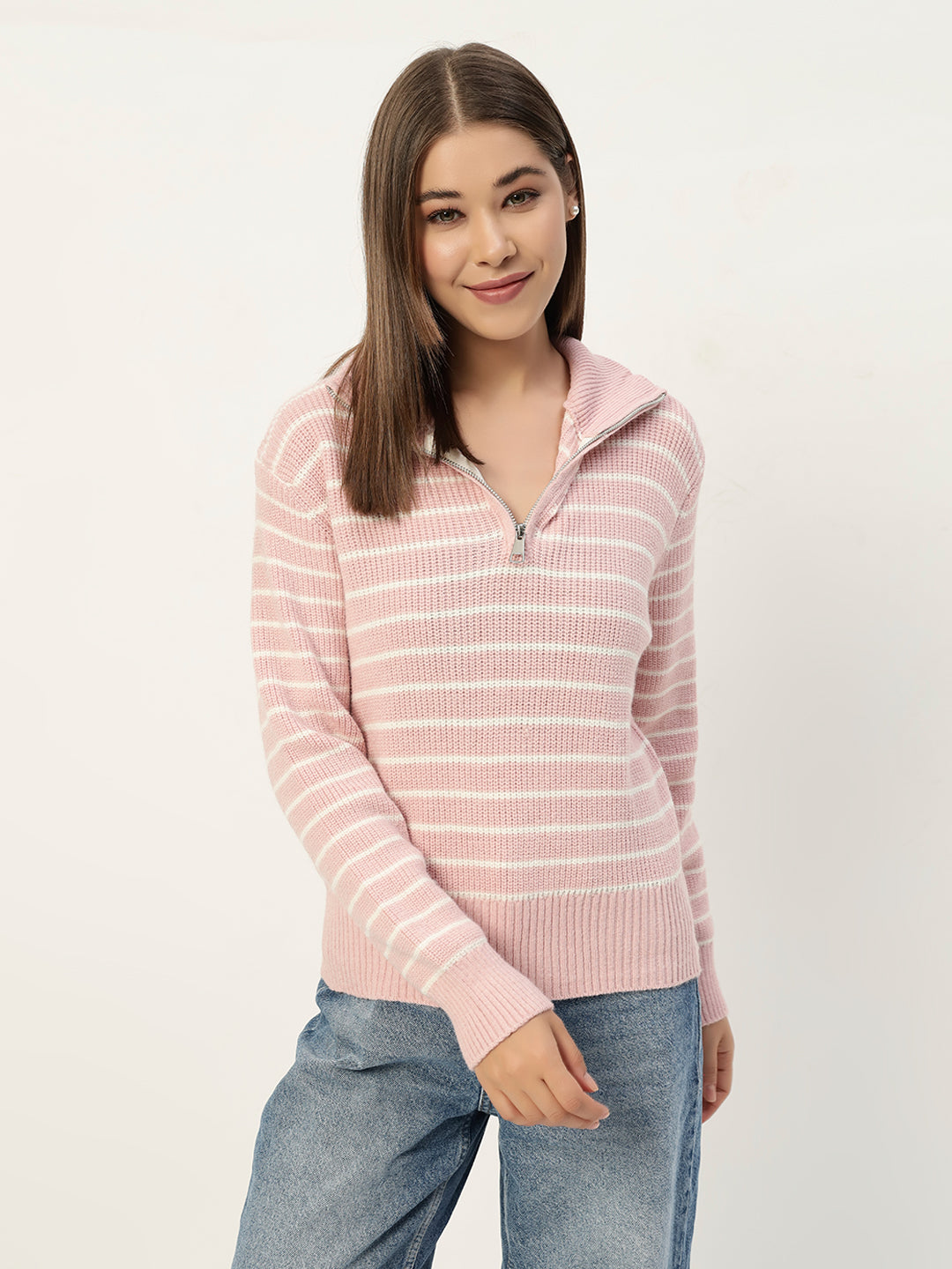 PINK STRIPED JUMPER