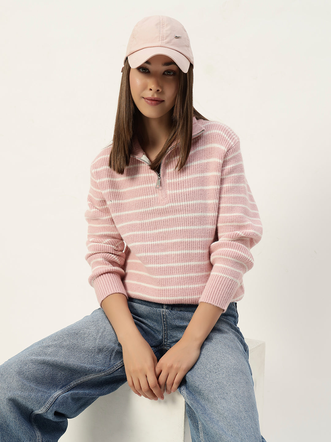 PINK STRIPED JUMPER