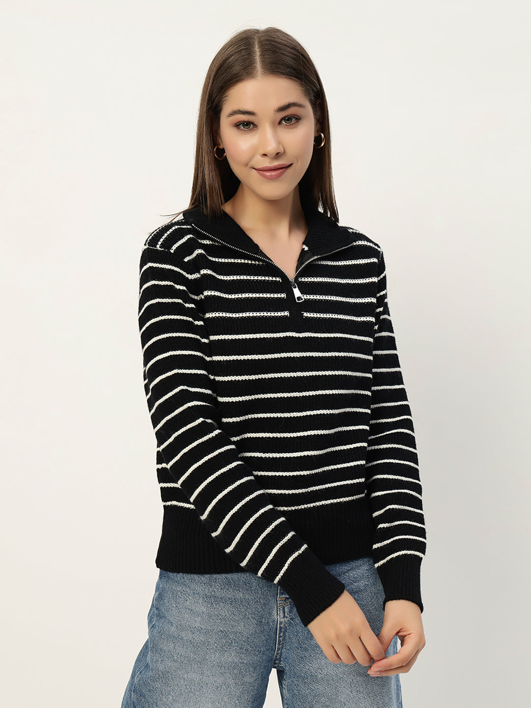 BLACK STRIPED JUMPER