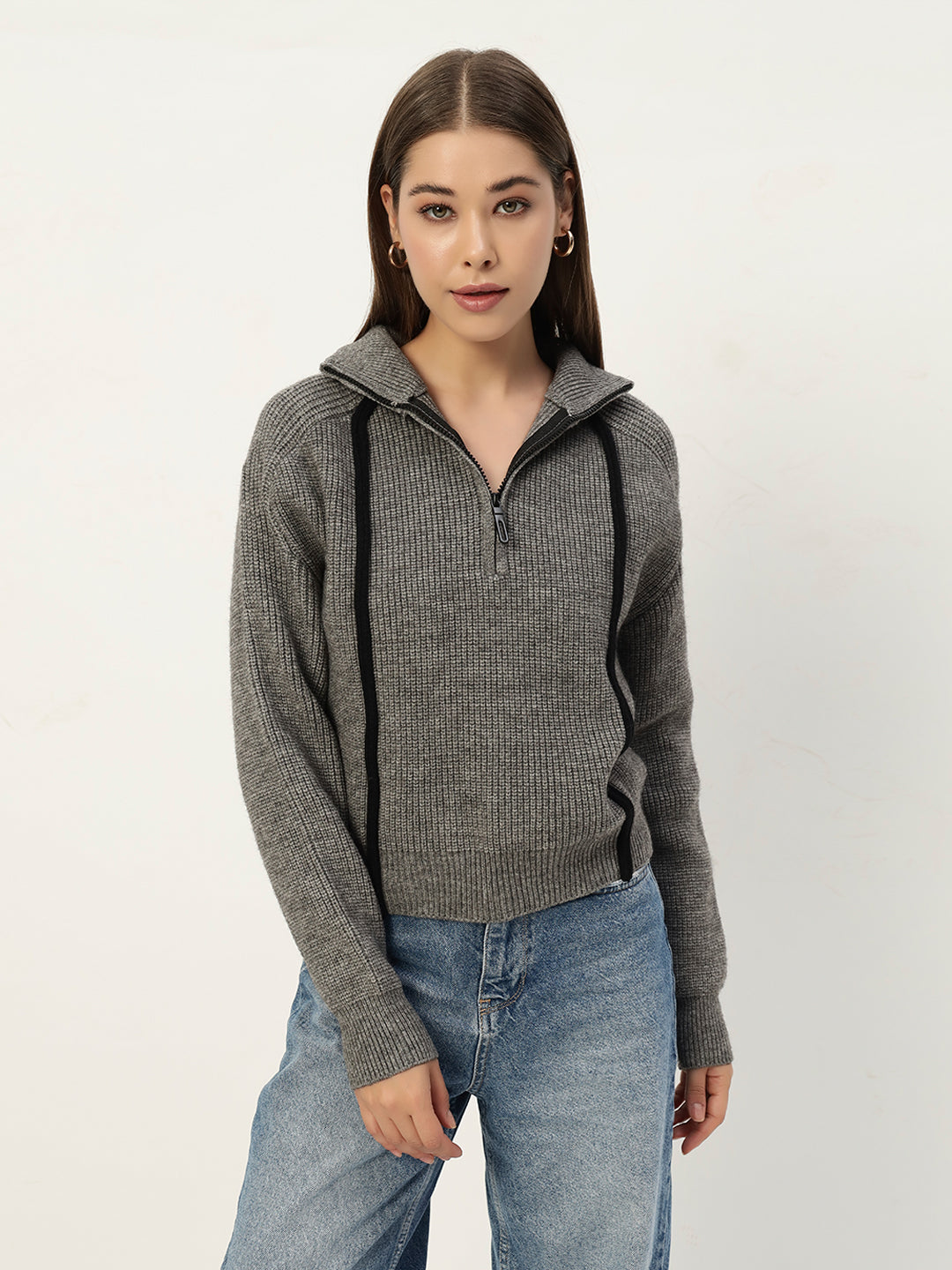 PREMIUM KNIT GREY JUMPER